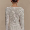 Omari Embroidery Long Sleeve Knit Top – Ivory