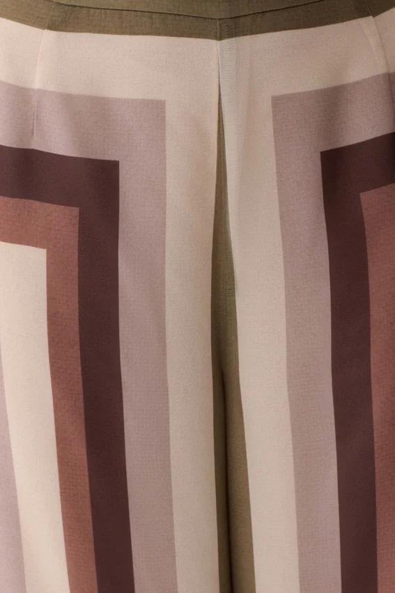 Rachel Chiffon Straight Leg Pants – Multi Stripe Rachel Chiffon Straight Leg Pants – Multi Stripe