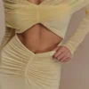 Rafaella Slinky And Mesh Maxi Dress – Lemon