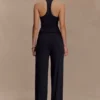 Ramona Modal Straight Leg Pant – Black