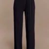 Ramona Modal Straight Leg Pant – Black
