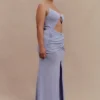 Reama Wrap Over Knit Maxi Dress – Cornflower Blue