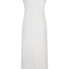 Reyna Denim Midi Dress – White