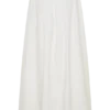 River Gathered Maxi Skirt – White