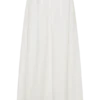 River Gathered Maxi Skirt – White