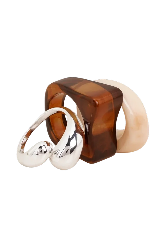 Romeo 3 Stack Ring Set – Silver Romeo 3 Stack Ring Set – Silver
