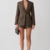 Romy Suiting Short – Herringbone
