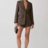 Romy Suiting Short – Herringbone