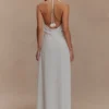 Rosalia Cowl Neck Maxi Dress – White