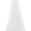 Rosella Satin Strapless Maxi Dress – White
