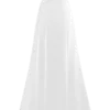 Rosella Satin Strapless Maxi Dress – White