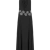 Santal Floral Chiffon Halter Maxi Dress – Black Santal Floral Chiffon Halter Maxi Dress – Black