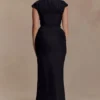 Saphira Shirt Corset Maxi Dress – Black Saphira Shirt Corset Maxi Dress – Black