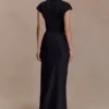 Saphira Shirt Corset Maxi Dress – Black Saphira Shirt Corset Maxi Dress – Black
