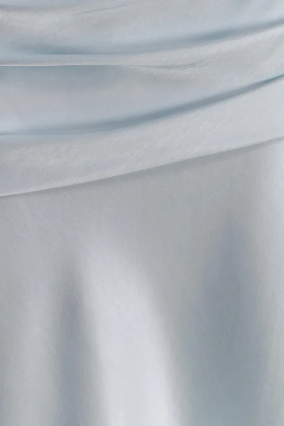 Sarah Strapless Maxi Dress With Waist Tie – Ice Blue Sarah Strapless Maxi Dress With Waist Tie – Ice Blue