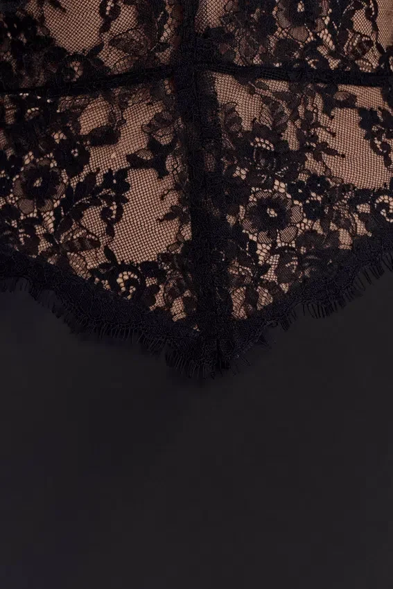 Sascha Lace And Satin Halter Maxi Dress – Black Sascha Lace And Satin Halter Maxi Dress – Black