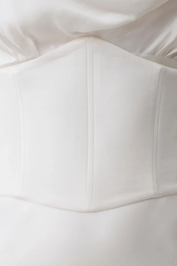 Seraphine Corset Satin Maxi Dress – Ivory Seraphine Corset Satin Maxi Dress – Ivory