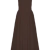 Sharon Scuba Jersey Midi Dress – Cacao Brown