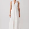 Sienna Button Down Maxi Dress – White
