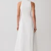 Sienna Button Down Maxi Dress – White