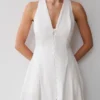 Sienna Button Down Maxi Dress – White