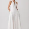Sienna Button Down Maxi Dress – White