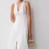Sienna Button Down Maxi Dress – White
