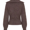 Skylaine Zip Knit Jumper – Brown Marle