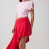 Talise Modal Hankie Midi Skirt – Red Talise Modal Hankie Midi Skirt – Red