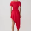 Talise Modal Hankie Midi Skirt – Red Talise Modal Hankie Midi Skirt – Red