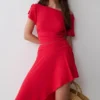 Talise Modal Hankie Midi Skirt – Red Talise Modal Hankie Midi Skirt – Red