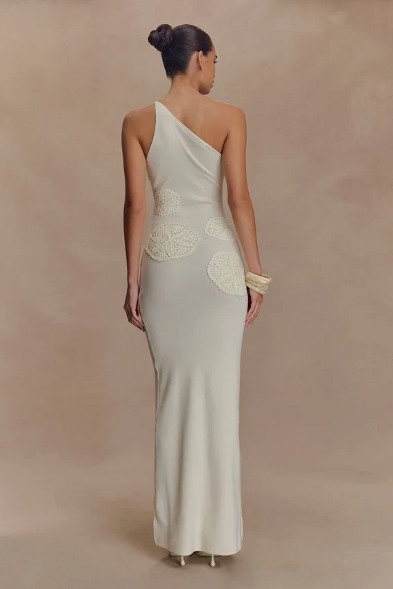 Teneika Crochet Knit Maxi Dress – Ivory Teneika Crochet Knit Maxi Dress – Ivory