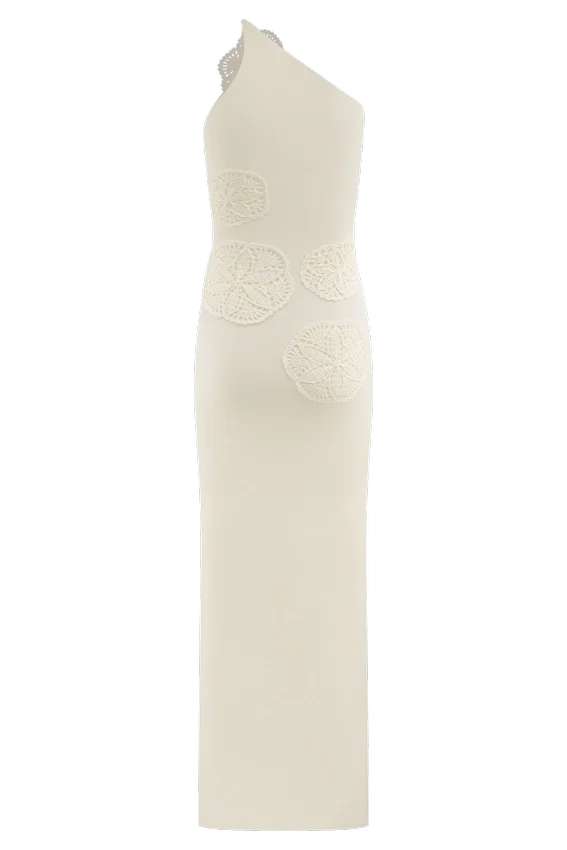 Teneika Crochet Knit Maxi Dress – Ivory Teneika Crochet Knit Maxi Dress – Ivory
