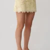 Tessa Broderie Mini Skirt – Lemon Tessa Broderie Mini Skirt – Lemon
