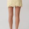 Tessa Broderie Mini Skirt – Lemon Tessa Broderie Mini Skirt – Lemon