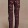 Trena Crochet Knit Pants – Chocolate