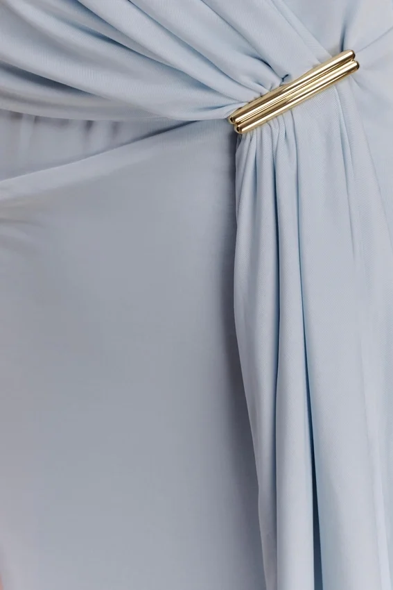 Veda Slinky Halter Maxi Dress – Pale Blue Veda Slinky Halter Maxi Dress – Pale Blue