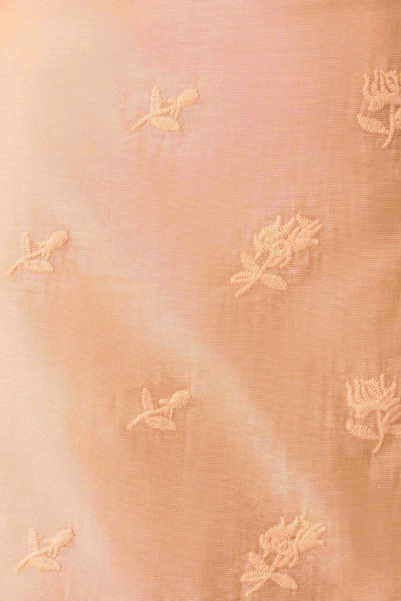 Vivian Embroidered Mini Skirt – Orange Vivian Embroidered Mini Skirt – Orange