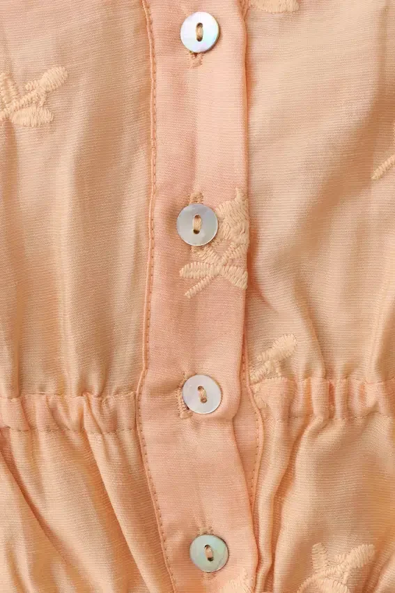 Vivian Embroidered Sleeveless Top – Orange Vivian Embroidered Sleeveless Top – Orange