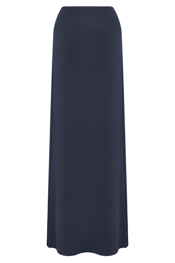 Vivica Slinky Gathered Maxi Skirt – Midnight Navy Vivica Slinky Gathered Maxi Skirt – Midnight Navy