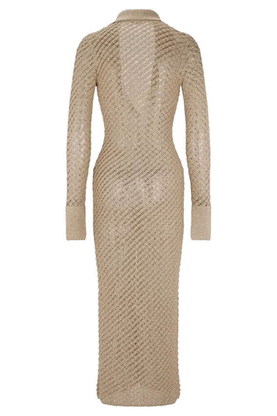 Waverley Metallic Knit Swim Cover Up – Gold Waverley Metallic Knit Swim Cover Up – Gold