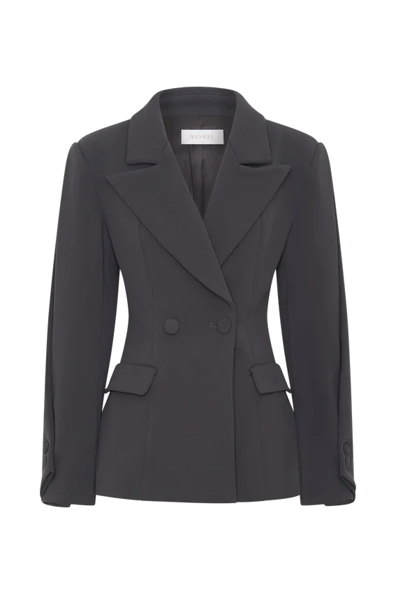 Wesley Structured Blazer – Charcoal Shadow Wesley Structured Blazer – Charcoal Shadow