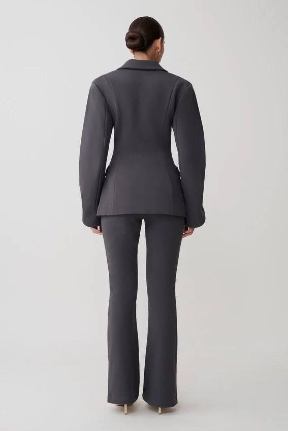 Wesley Structured Blazer – Charcoal Shadow Wesley Structured Blazer – Charcoal Shadow