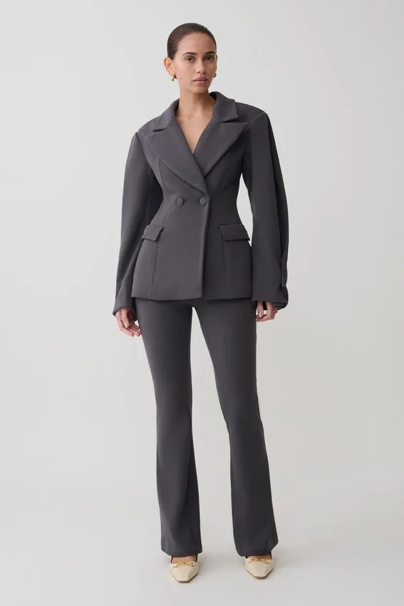Wesley Structured Blazer – Charcoal Shadow Wesley Structured Blazer – Charcoal Shadow