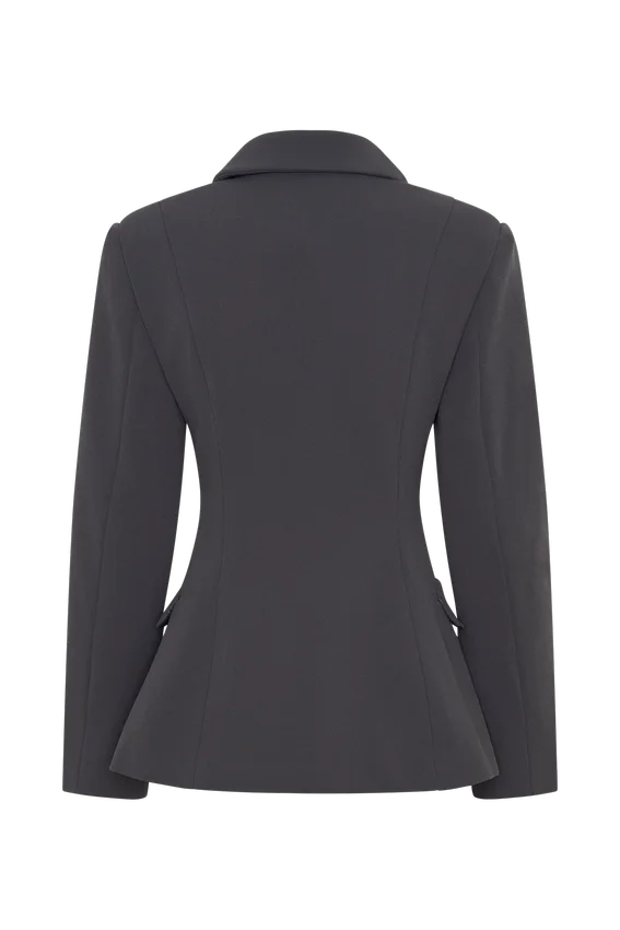 Wesley Structured Blazer – Charcoal Shadow Wesley Structured Blazer – Charcoal Shadow