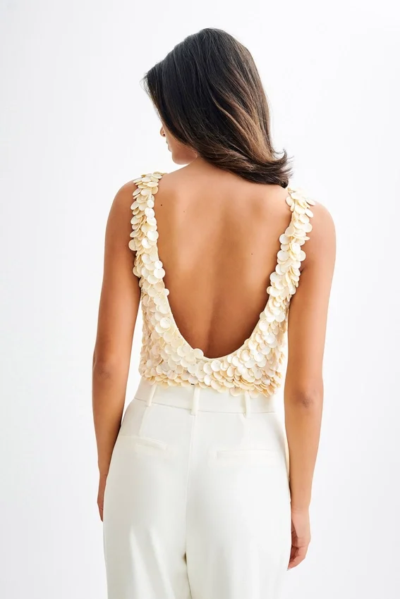 Willow Mother Of Pearl Halter Top – Pearl Willow Mother Of Pearl Halter Top – Pearl