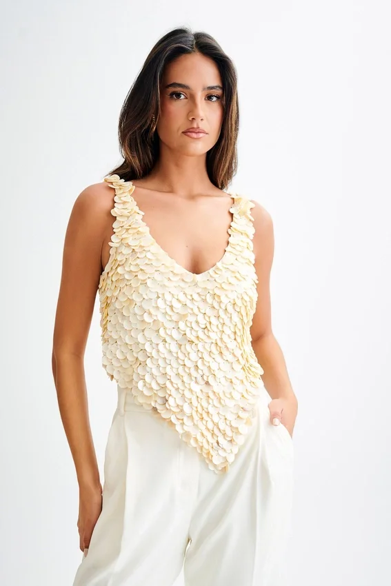 Willow Mother Of Pearl Halter Top – Pearl Willow Mother Of Pearl Halter Top – Pearl