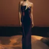 Winston Strapless Sequin Maxi Dress – Plum